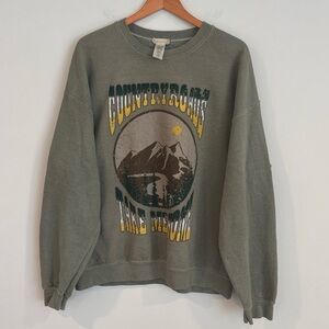 ALTAR’D STATE - Country Roads Take Me Home Medium/Large Green Graphic Sweatshirt